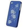 Snap-On Hard Back Cover Case for Apple Iphone 4 Blue K