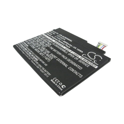 Battery for Acer Iconia Tab W3, Iconia Tab W3-810, ZEIV4 3.7V 6800mAh