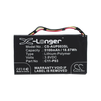 Battery for Asus Padfone 2 Tablet, Padfone 2 (A68) Tablet 3.8V 5100mAh