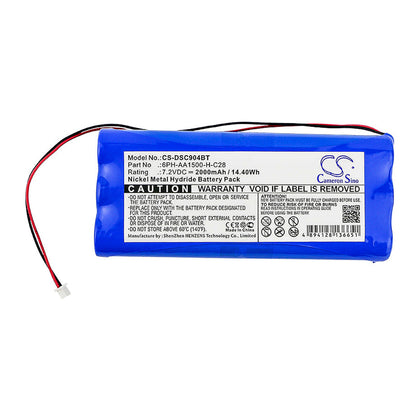 Battery for DSC SCW9045, PowerSeries 9047, Direct Sensor 17-145A 7.2V 2000mAh