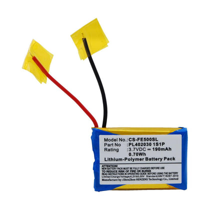 Battery for Fiio E3, Fiio E5, Fiio E6 3.7V 190mAh