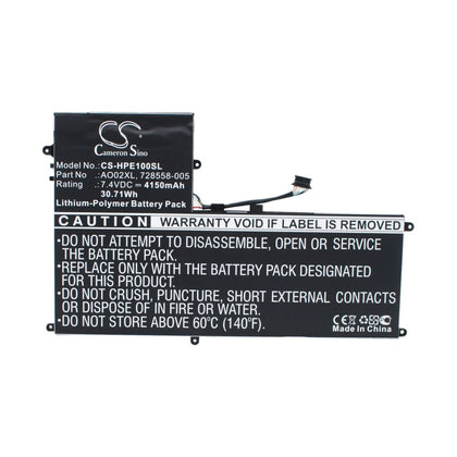 Battery for HP F1Q77EA, J5N62UT, J4M73PA#ABG 7.4V 4150mAh