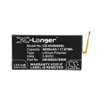 Battery for Huawei Mediapad M1 8.0, MediaPad T1 9.6, S8-301L 3.8V 4650mAh