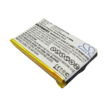 Battery for Apple iPOD Shuffle, iPOD Shuffle MB226LL/A, iPOD Shuffle MB228LL/A 3.7V 250mAh