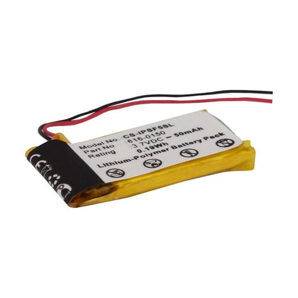 Battery for Apple iPOD shuffle 4th, iPOD shuffle 5th, pod shuffle 4th generation 3.7V 50mAh