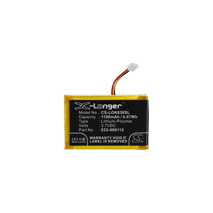 Battery for Logitech K830 Illuminated Living-Room Keyboard 3.7V 1100mAh