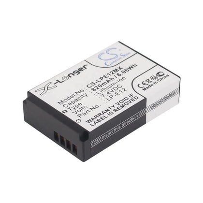 Battery for Canon OS-M, EOS M, EOS-M 7.4V 820mAh