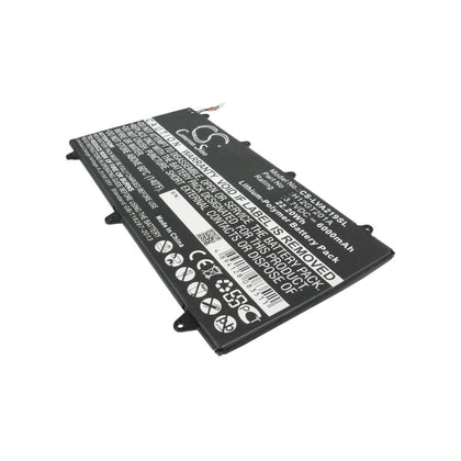 Battery for Lenovo A2109A-F, IdeaPad A2109, IdeaPad A2109A 3.7V 6000mAh
