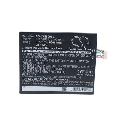 Battery for Lenovo IdeaTab S2110, IdeaTab S2110AF, IdeaPad S2110A 3.7V 6300mAh