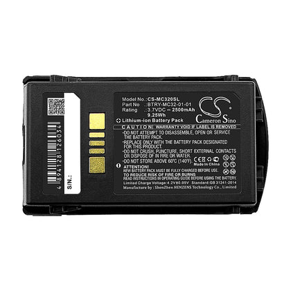 Battery for Zebra / Motorola MC3200, MC32N0, MC32N0-S 3.7V 2500mAh