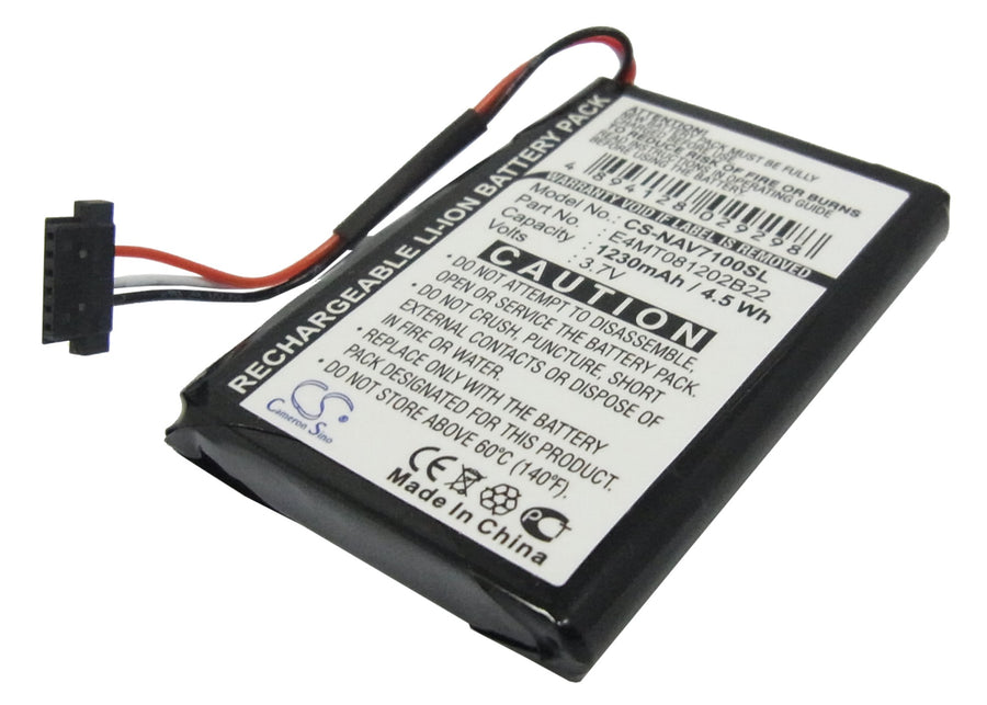 Battery for Navigon 7000T, 7100, 7310, Navman N20 3.7V 1230mAh