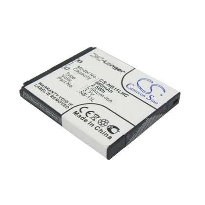 Battery for Canon IXY 90F, IXUS 125, IXUS 127 3.7V 680mAh