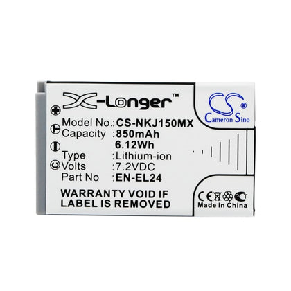 Battery for NiKon 1 J5 7.2V 850mAh
