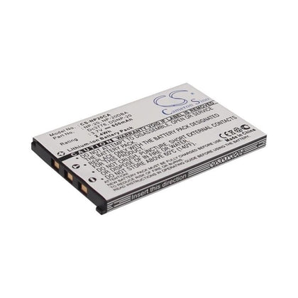Battery for Casio Exilim EX-M1, Exilim EX-M2, Exilim EX-S1 3.7V 650mAh