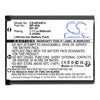 Battery for Fujifilm FinePix J10, J100, J110W, J150W 3.7V 660mAh