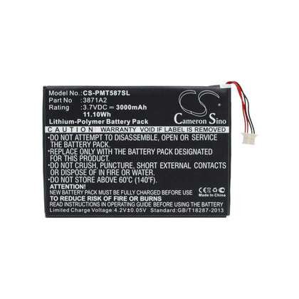 Battery for Prestigio Multipad 7.0 Ultra Duo, PMT5877C 3.7V 3000mAh