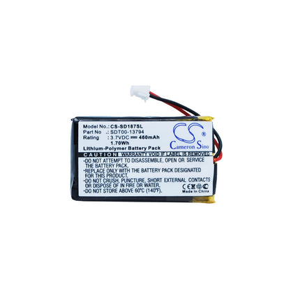 Battery for SportDog SD-1875, UplandHunter 1875, SD-1875 Remote Beeper 3.7V 460mAh