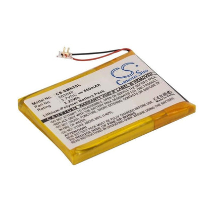 Battery for Samsung YP-K5, YP-K5J 3.7V 600mAh