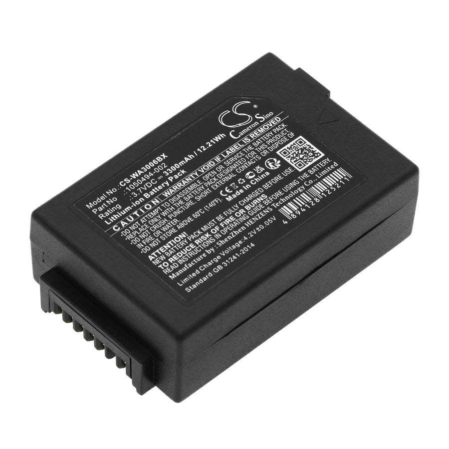 Battery for Zebra WorkAbout Pro 4, G4, Psion 7525C, 7527C 3.7V 3300mAh