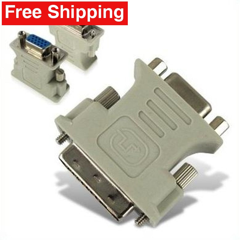 VGA 15 Pin Female to DVI-D Male Adapter Converter LCD - Free Shipping