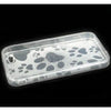 Clear Gel Case Lovely Footprint for iphone 4 4G