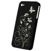 Snap-On Hard Back Cover Case for Apple Iphone 4 Black G