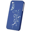Snap-on Hard Back Cover Case for Apple Iphone 4 Blue H