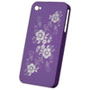 Snap-On Hard Back Cover Case for Apple Iphone 4 Purple M