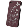 Snap-On Hard Back Cover Case for Apple Iphone 4 Grape O