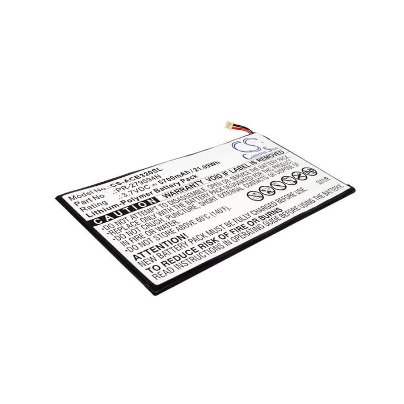 Premium Battery for Acer Iconia One 10 B3-a20, Iconia Tab 10 A3-a40, A5008 3.7V, 5700mAh - 21.09Wh
