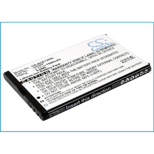 Premium Battery for Acer beTouch E130, beTouch E130 B, beTouch E140 3.7V, 1500mAh - 5.55Wh