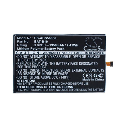 Premium Battery for Acer Liquid Jade, Liquid Jadeplus, S55 3.8V, 1950mAh - 7.41Wh