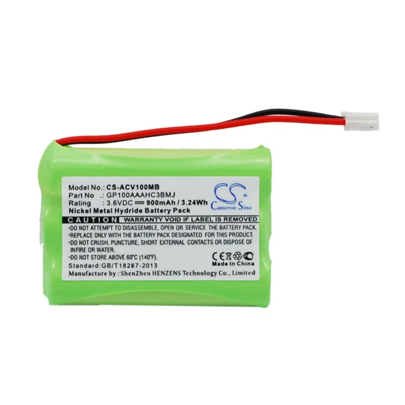 Premium Battery for Audioline, Baby Care V100, G10221gc001474 3.6V, 900mAh - 3.24Wh
