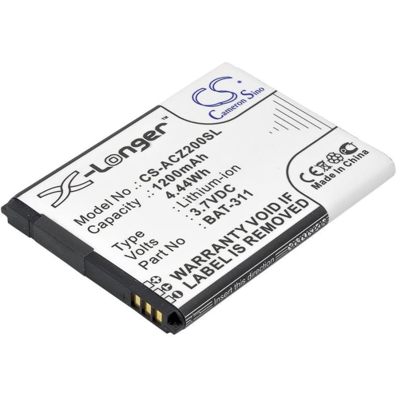 Premium Battery for Acer Liquid Z200, Z200, Liquid M220 3.7V, 1400mAh - 5.18Wh
