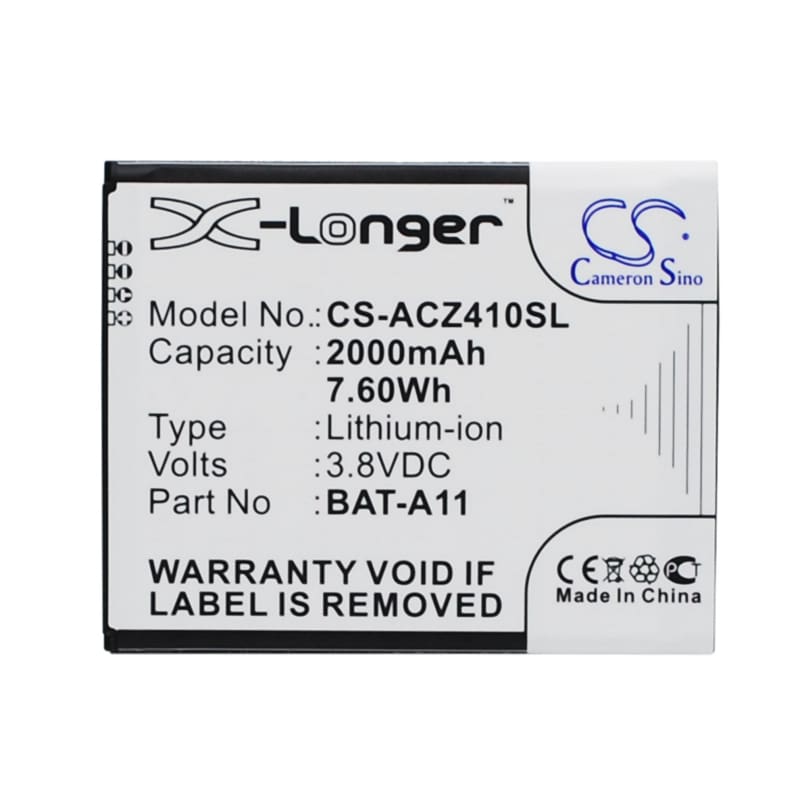 Premium Battery for Acer Liquid Z410 3.8V, 2000mAh - 7.60Wh