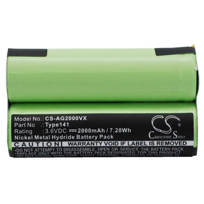Premium Battery for Aeg Electrolux Junior 2.0 3.6V, 2000mAh - 7.20Wh