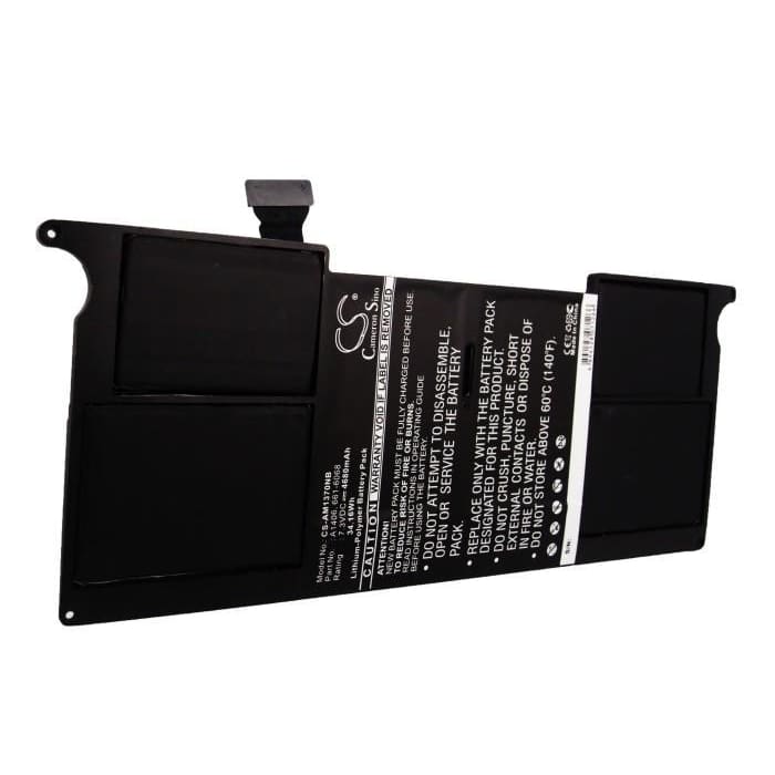 Premium Black Battery for Apple Macbook Air 11" A1370, Macbook Air 11.6" 2011, Macbook Air 11.6" A1370 7.3V, 4680mAh - 34.16Wh