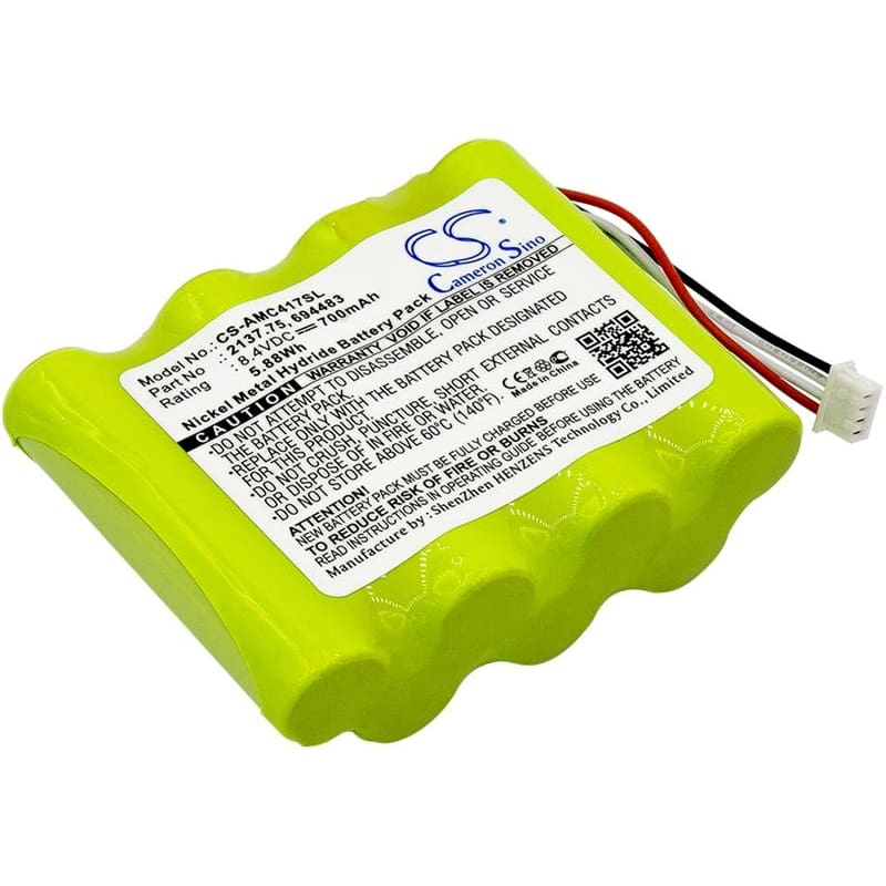 Premium Battery for Aemc, 6417 Ground Tester, Pel 102, Pel 103 8.4V, 700mAh - 5.88Wh