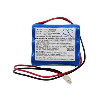 Premium Battery for Alaris Medicalsystems Gw Volumetric Pump, Carefusion, Ivac Pompe Asena Gw 7.2V, 2000mAh - 14.40Wh