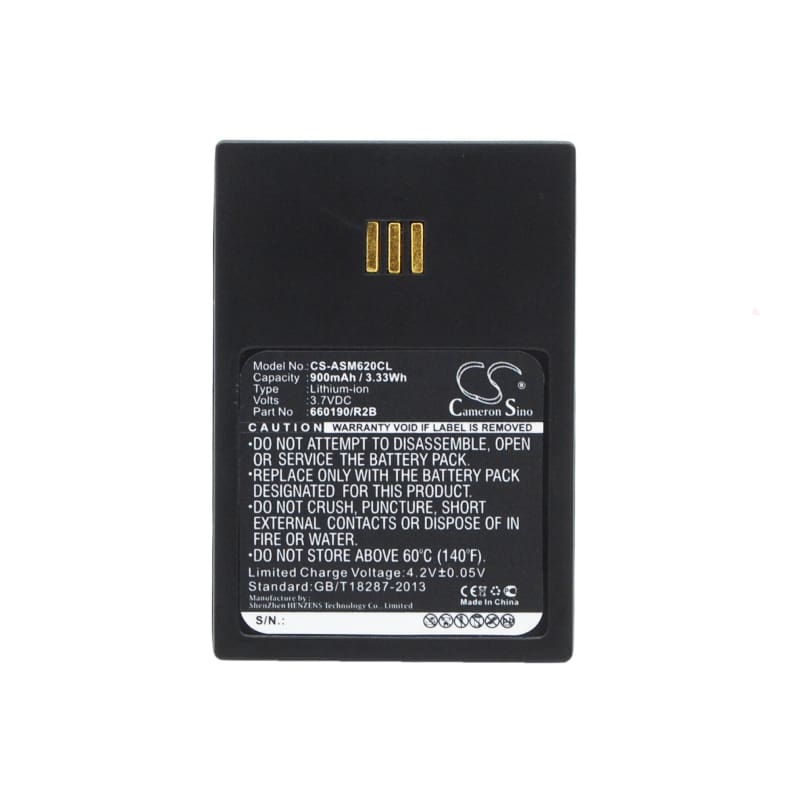 Battery for Ascom D62, Unify Openscape WL3, Aastra DT690 3.7V 900mAh