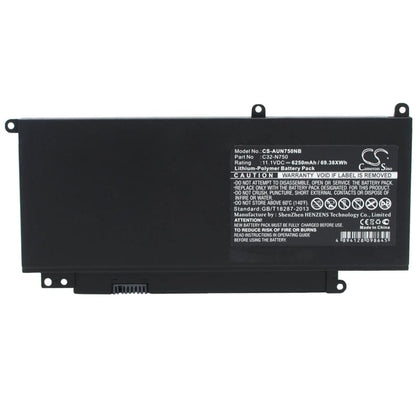 New Premium Notebook/Laptop Battery Replacements CS-AUN750NB