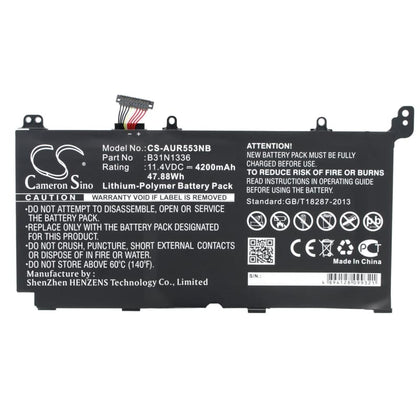 New Premium Notebook/Laptop Battery Replacements CS-AUR553NB