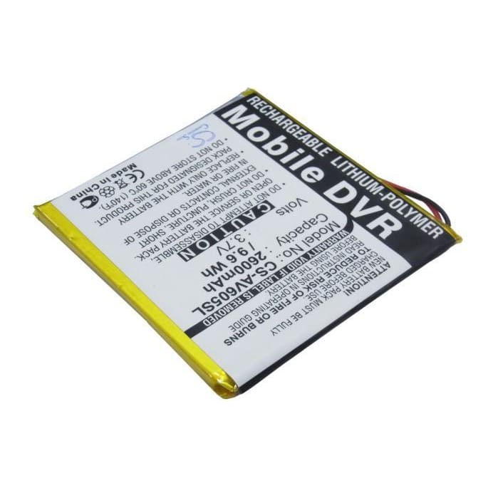 Premium Battery for Archos Av605 20gb, Av605 40gb, Av605 60gb 3.7V, 2600mAh - 9.62Wh