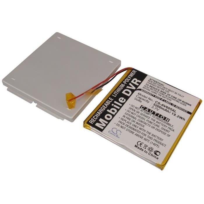 Premium Battery for Archos Av605 120gb, Av605 Wifi 120gb 3.7V, 5200mAh - 19.24Wh