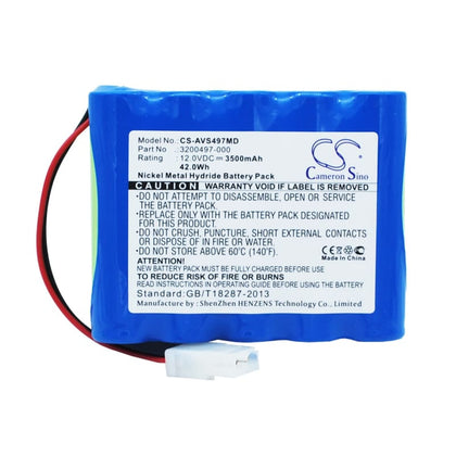 Premium Battery for Viasys Avea 12.0V, 3500mAh - 42.00Wh