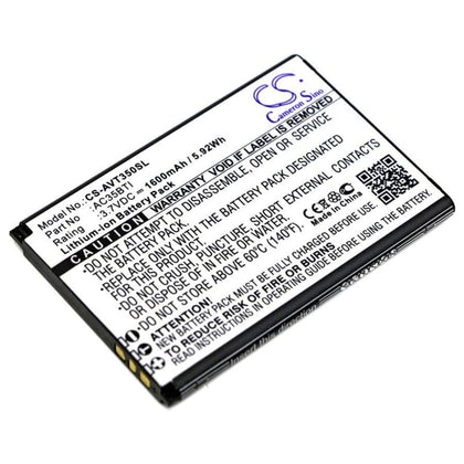 Premium Battery for Archos, 35b Titanium, 35b Titanium Dual Sim 3.7V, 1600mAh - 5.92Wh