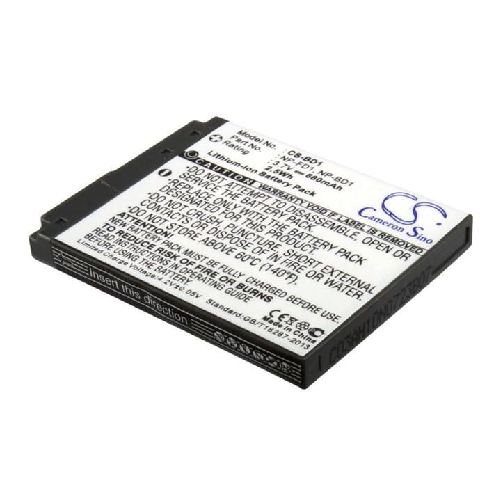Premium Battery for Sony Cyber-shot Dsc-g3, Cyber-shot Dsc-t2, 3.7V, 680mAh - 2.52Wh