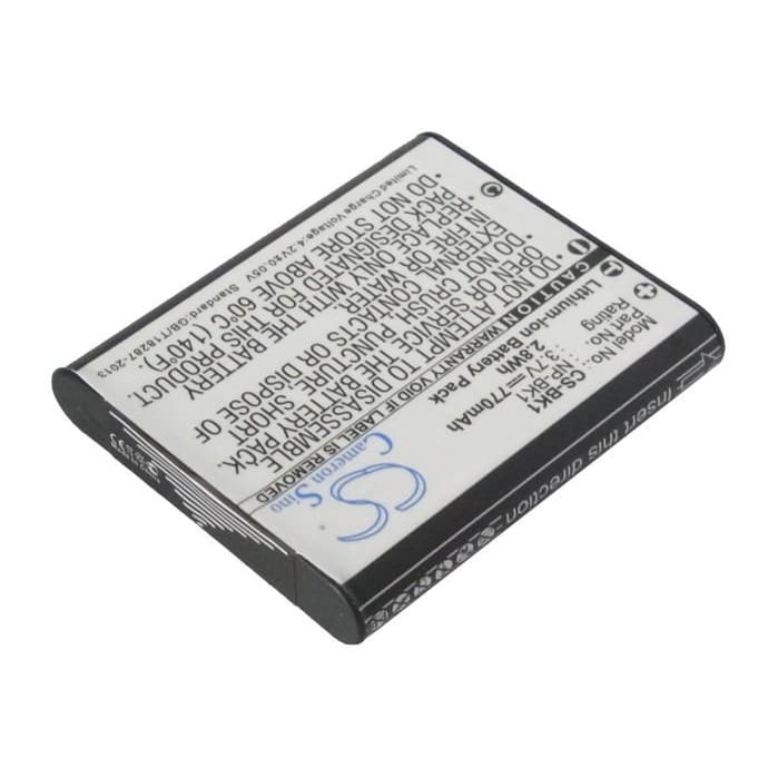 Premium Battery for Sony Cyber-shot Dsc-s950p, Cyber-shot Dsc-s950s, 3.7V, 770mAh - 2.85Wh