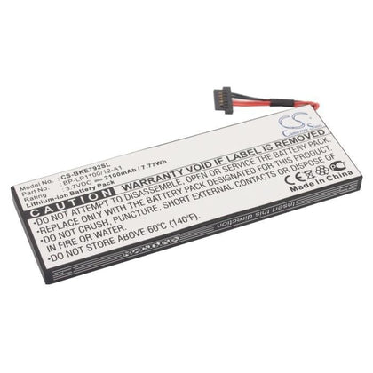 Premium Battery for Becker Be7928, Traffic Assist 7928, 3.7V, 2100mAh - 7.77Wh