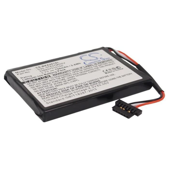 Premium Battery for Becker Traffic Assist Pro Z250 Ferrari Edition, Traffic Assist Z098 3.7V, 720mAh - 2.66Wh